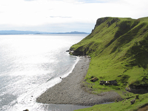 The coast at Lealt Gorge
